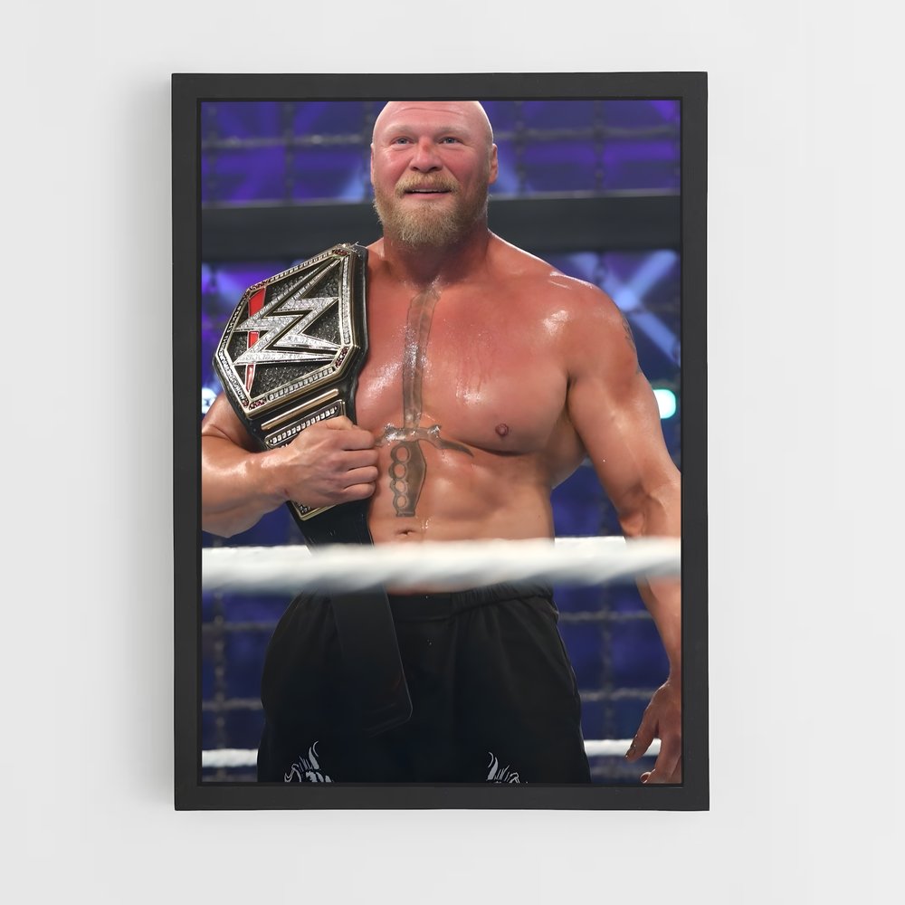 Poster Brock lesnar – affiche MMA (vue 2)